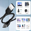 ESEEKGO G-31B 4FT Nylon Braided 3.0A 4FT USB To Type-C Data Cable 