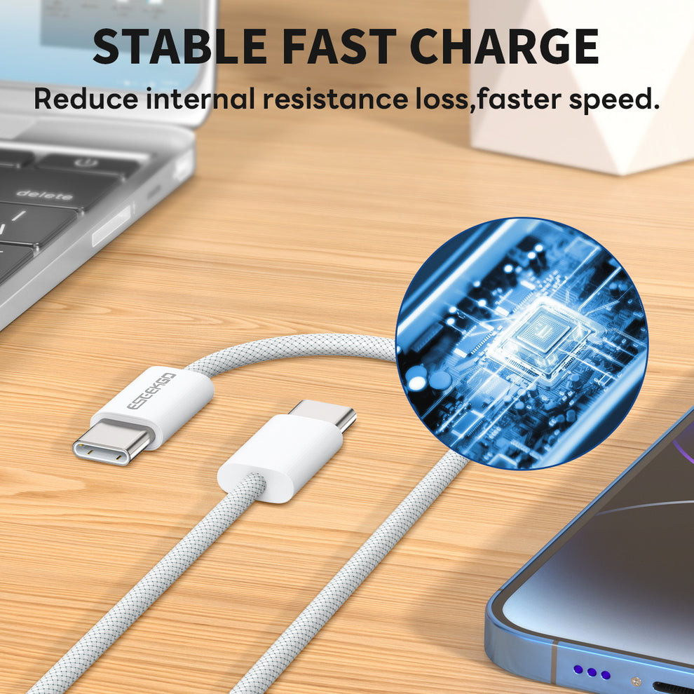 ESEEKGO G-103C Braided 2.0A 4FT USB to 8 PIN Data Cable - White