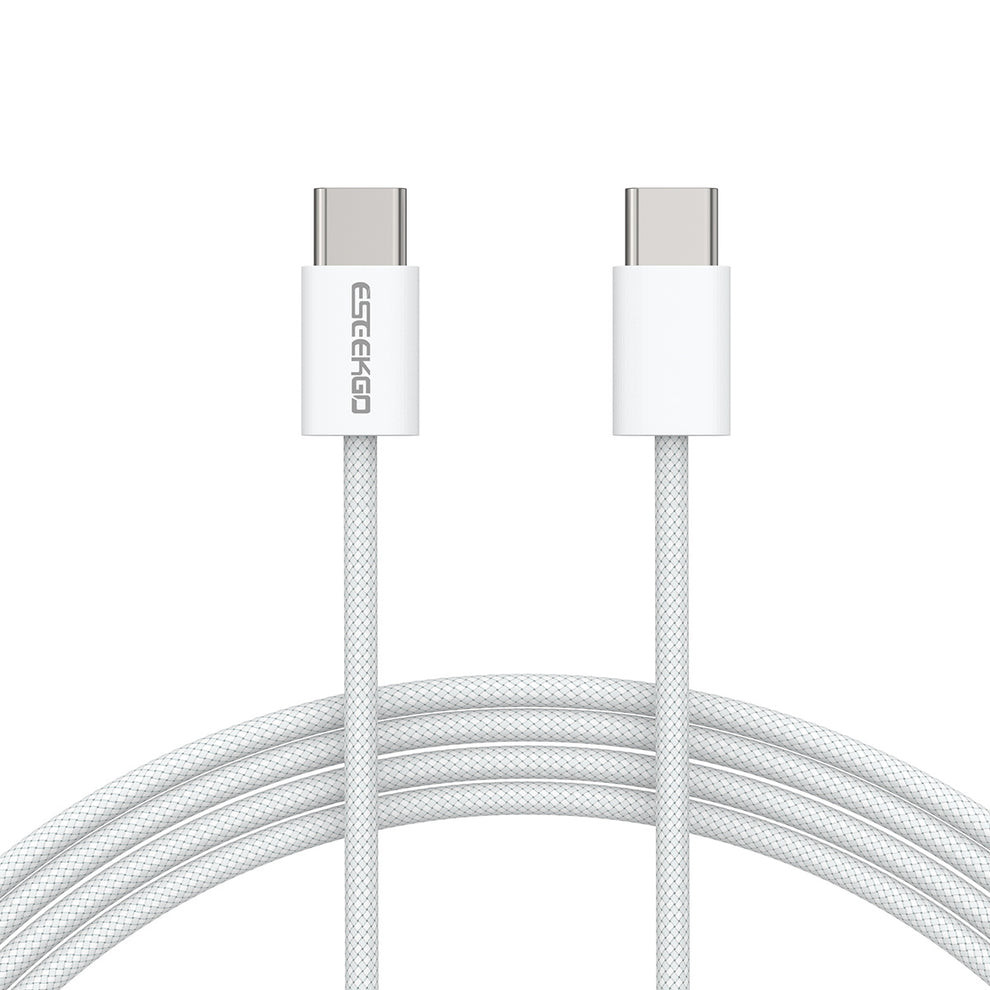 ESEEKGO G-103C Braided 2.0A 4FT USB to 8 PIN Data Cable - White