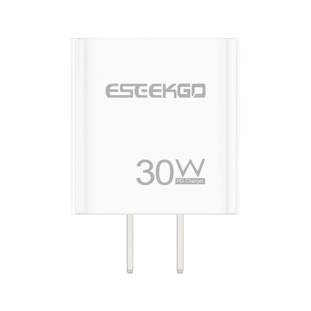 ESEEKGO T-30UA GaN 30W US Standard Travel Adapter - White