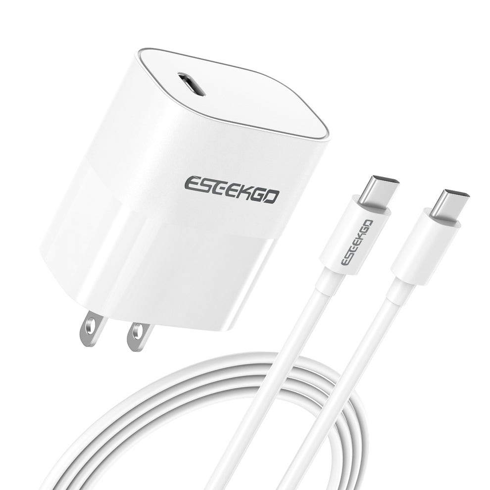 ESEEKGO T-22UC Travel Adapter Type-C To Type-C Fast Charging Cable