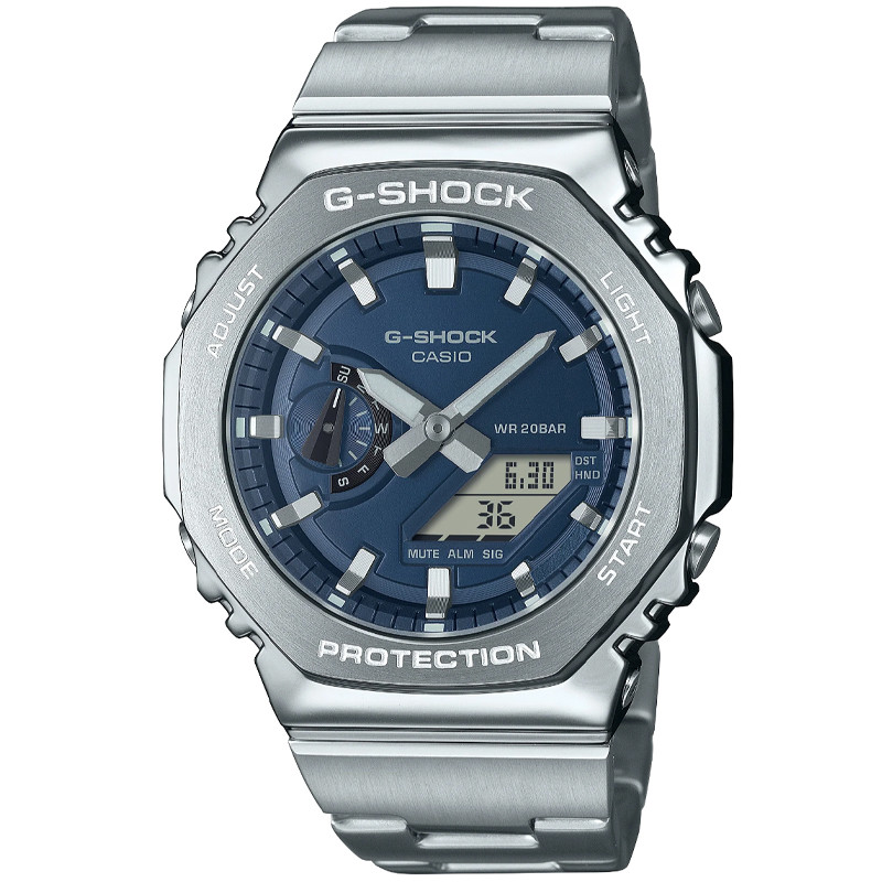 Casio G-Shock Analog-Digital 44.4mm Blue Dial Men's Watch GM2110D-2B