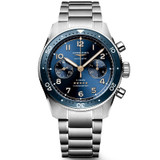 New Longines Spirit Flyback 42mm Chronograph Blue Dial Men's Watch