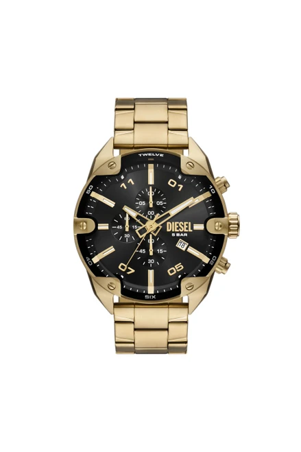 Diesel Spiked 49mm Black Dial Men's Quartz Chronograph Watch DZ4678