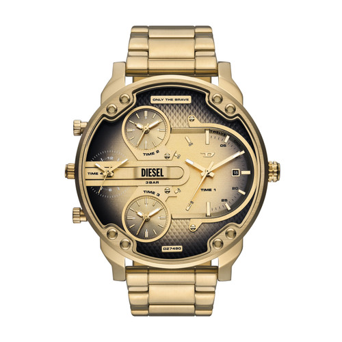 Diesel Mr. Daddy Slim 54mm Black Dial Men's Quartz Watch DZ7490