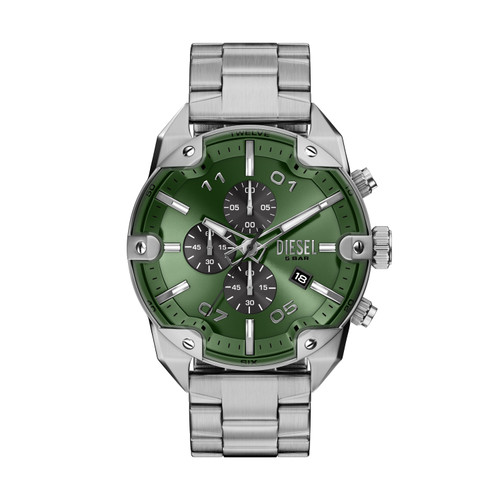 Diesel Spiked 49mm Green Dial Men's Quartz Chronograph Watch DZ4712