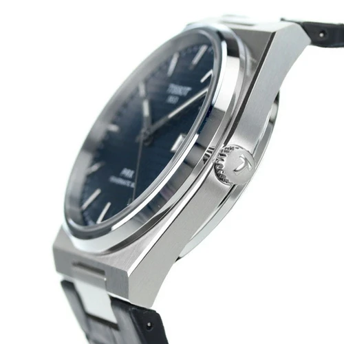 Tissot PRX Powermatic 80 40mm Blue Dial Leather Men's Watch T1374071604100