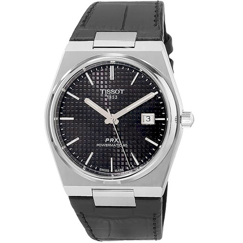 Tissot PRX Powermatic 80 40.5mm Black Dial PVD Men's Watch