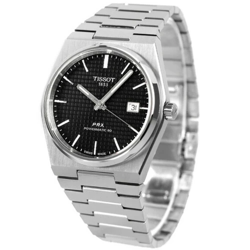 Tissot PRX Powermatic 80 40mm Black Dial Steel Men's Watch T1374071105100
