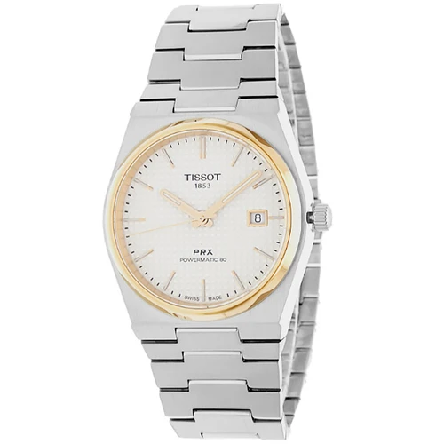 Tissot PRX Powermatic 80 40mm Silver Dial Steel Men's Watch T1374072103100