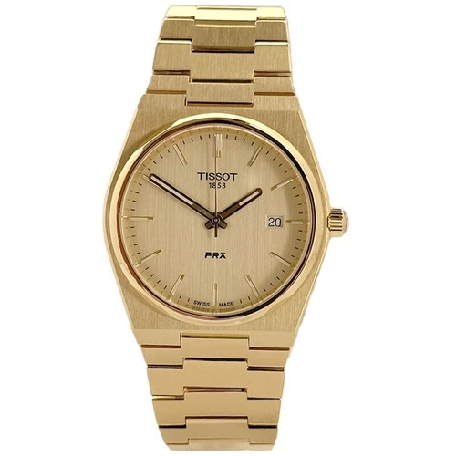 Tissot PRX Quartz 40mm × 39.5mm Gold Dial PVD Men's Watch T1374103302100