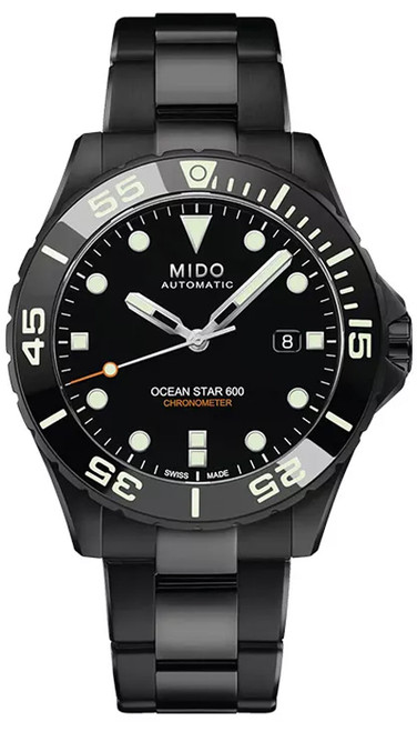 Mido Ocean Star 600 Automatic 43.5mm Black Dial Steel Men's Watch M0266083305100