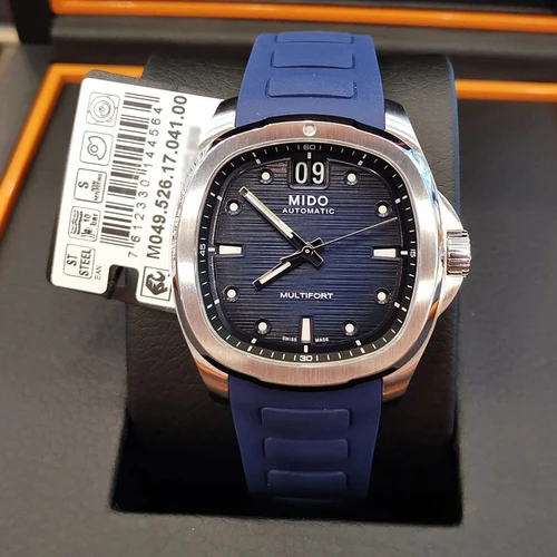 Mido Multifort TV Big Date Automatic 40mm Blue Dial Steel Men's Watch M0495261704100