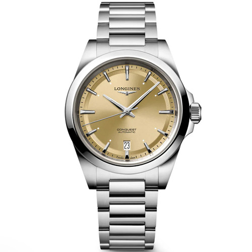 New Longines Conquest 2024 38MM Champagne Dial SS Men's Watch New Longines Conquest 2024 38MM Champagne Dial SS Men's Watch