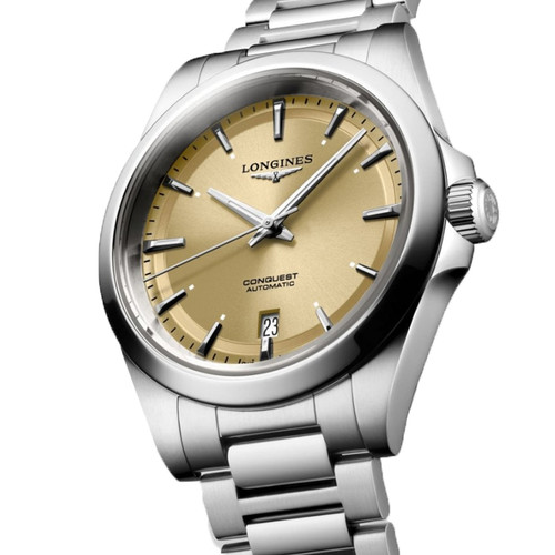 New Longines Conquest 2024 38MM Champagne Dial SS Men's Watch New Longines Conquest 2024 38MM Champagne Dial SS Men's Watch