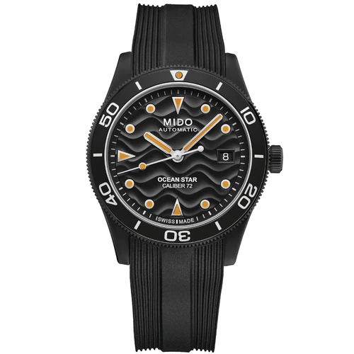 Mido Ocean Star Automatic 39mm Black Dial Rubber Men's Watch M026.907.37.051.00