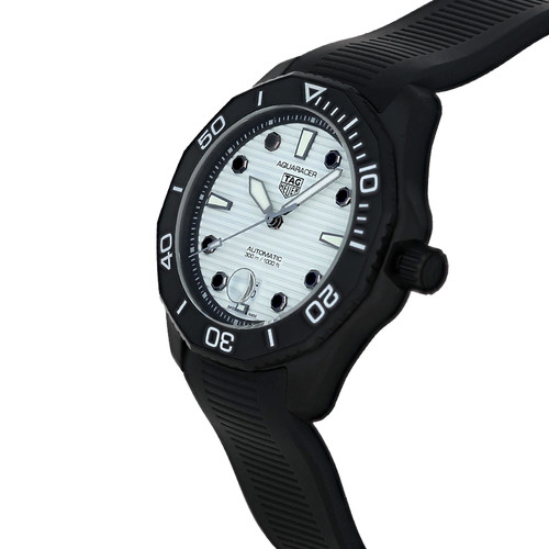 Tag Heuer Aquaracer Automatic 43mm White Dial Rubber Men's Watch WBP201D.FT6197