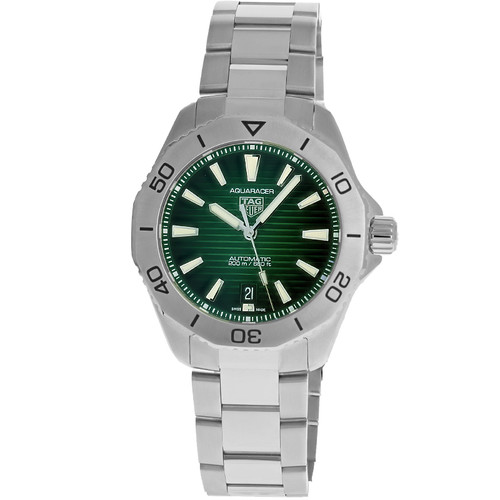 Tag Heuer Aquaracer Automatic 40mm Green Dial Steel Men's Watch WBP2115.BA0627