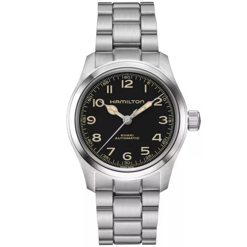New Hamilton Khaki Field Murph 38MM Black Dial Steel Men's Watch New Hamilton Khaki Field Murph 38MM Black Dial Steel Men's Watch