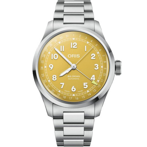 Oris Big Crown Pointer Date 40mm yellow Dial Watch Oris Big Crown Pointer Date 40mm yellow Dial Watch