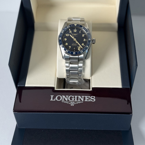 Longines Spirit Zulu Time 39mm Anthracite Dial Steel Men's Watch L38024606