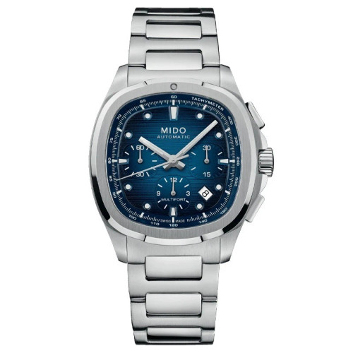 Mido Multifort TV Chronograph 42mm Blue Dial Men's Watch M0495271104100