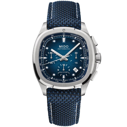 Mido Multifort Patrimony Chronograph Chronograph 42mm Blue Dial