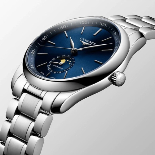 Longines Master Collection 40mm Moonphase Blue Dial Men's Watch
