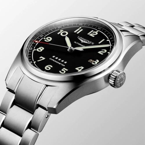 Longines Spirit 42mm Chronometer Black Dial Steel Men's Watch
