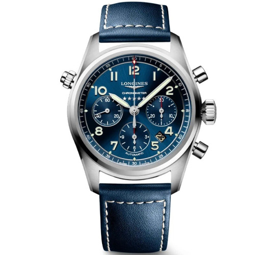Longines Spirit 42mm Chronometer Blue Sunray Auto Men's Watch