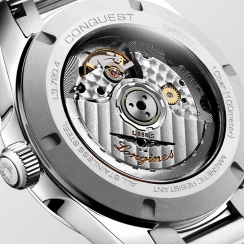 Longines Conquest 38MM Black Dial SS Men's Watch