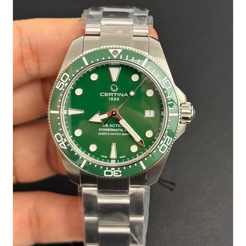 Certina DS Action Diver 38mm Powermatic 80 Green Dial Men's Watch