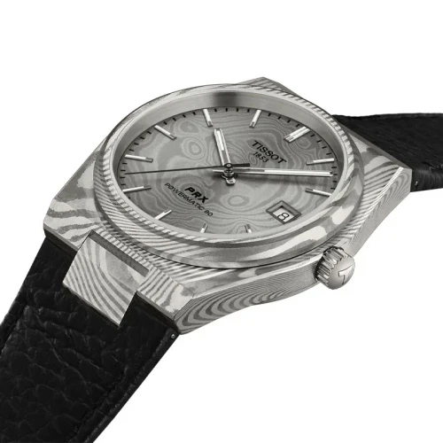 Tissot PRX Powermatic 80 38mm Grey (Damascus Steel) Dial Damascus Steel Men's Watch T1378079608100