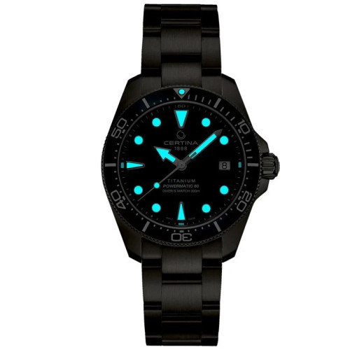Certina DS Action Diver 38mm Titanium Automatic 38mm Grey Dial Titanium Men's Watch C0488074408100