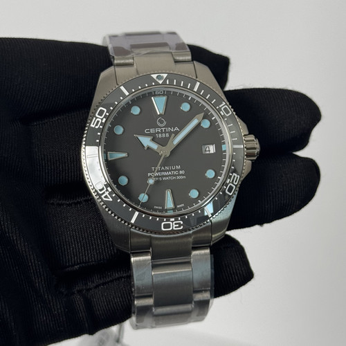Certina DS Action Diver 38mm Titanium Automatic 38mm Grey Dial Titanium Men's Watch C0488074408100