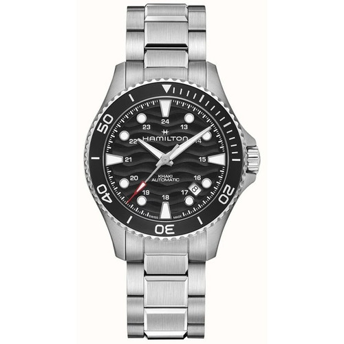 Hamilton Khaki Navy Scuba Auto 40mm Black Dial Steel Men's Watch H82415130
