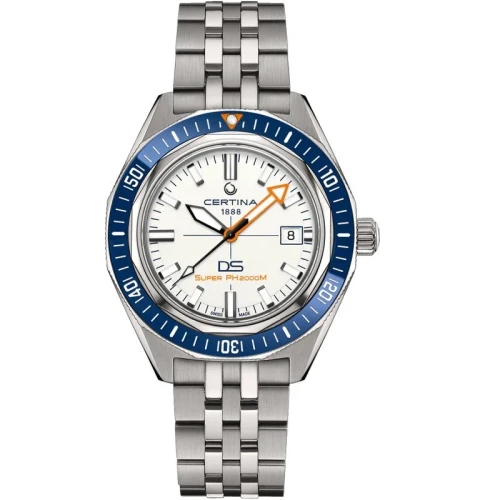 Certina DS Super PH2000M 43mm White Titanium Automatic Dive Watch C0506074401102