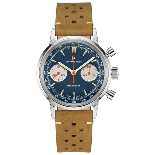 Hamilton Intra-Matic Chronograph H 40mm Blue Men's Mechanical Watch H38429541