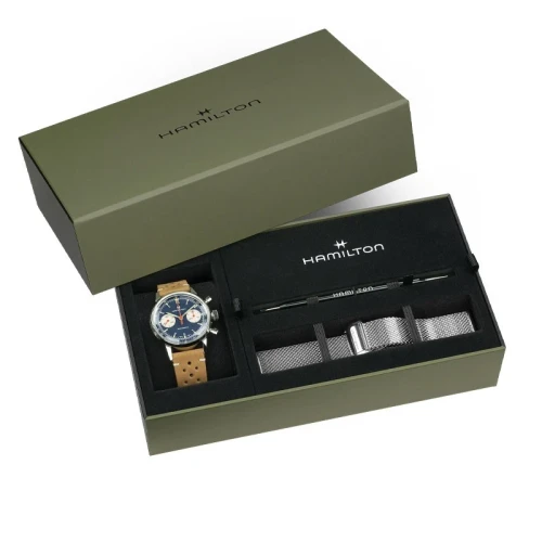 Hamilton Intra-Matic Chronograph H 40mm Blue Men's Mechanical Watch H38429541
