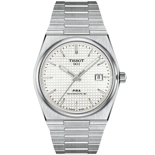 Tissot PRX Powermatic 80 40mm Mother-of-Pearl Automatic Watch T1374071111100 - front view