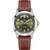Hamilton Khaki Field King 40mm Green Dial Brown Leather Strap Men's Watch H64475560