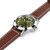 Hamilton Khaki Field King 40mm Green Dial Brown Leather Strap Men's Watch H64475560