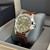 Hamilton Khaki Field King 40mm Green Dial Brown Leather Strap Men's Watch H64475560