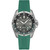 Certina DS-X GMT 41.2mm Grey Dial Green Rubber Men's Watch C0474521708100