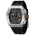 TSAR BOMBA Elemental 43mm Black Dial Men's Quartz Chronograph TB8204Q-13