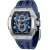 TSAR BOMBA Elemental II 46mm Blue Dial Men's Quartz Sports Watch TB8211Q-03
