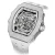 TSAR BOMBA Elemental Skeleton 43mm Silver Skeleton Dial Men's Automatic Skeleton Watch TB8208D-11