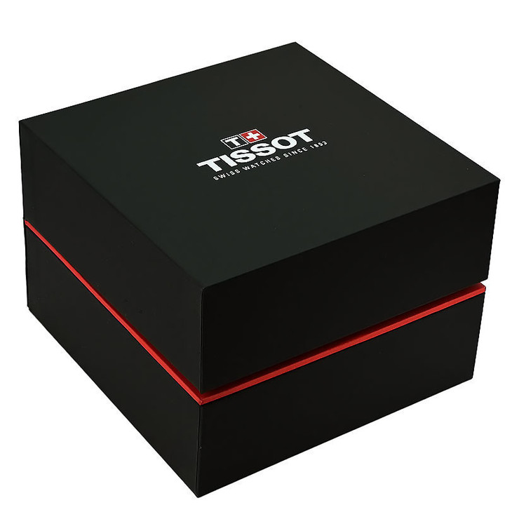 Tissot PRX Automatic Chronograph 42mm × 41.5mm Silver (with rose gold-tone hands) Dial Steel Men's Watch T1374271101101