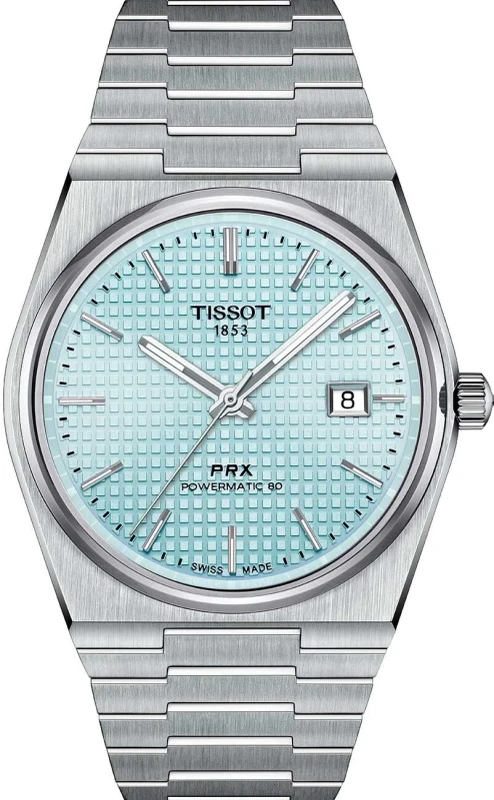 Tissot PRX Powermatic 80 40mm Ice Blue (gradient) Dial Steel Men's Watch T1374071135100