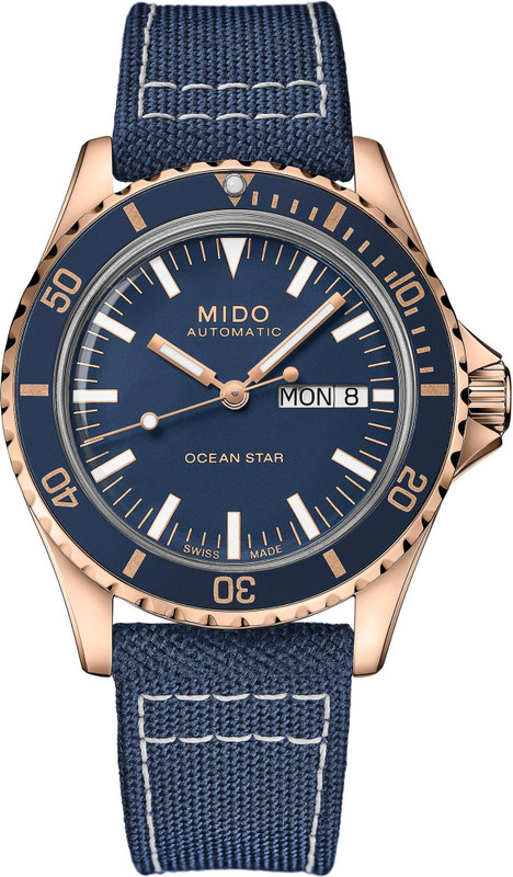 Mido Ocean Star Tribute Automatic 40.50mm Blue Dial Steel Men's Watch M0268303804100